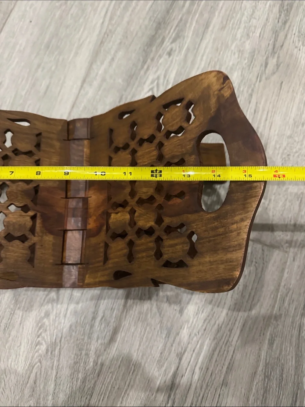 Vintage style wooden book display stand